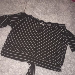 Striped crop top